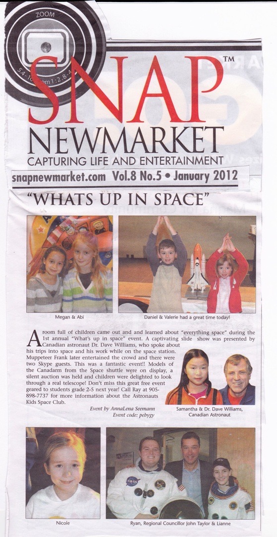 astronuts snap article whats up in space 2011